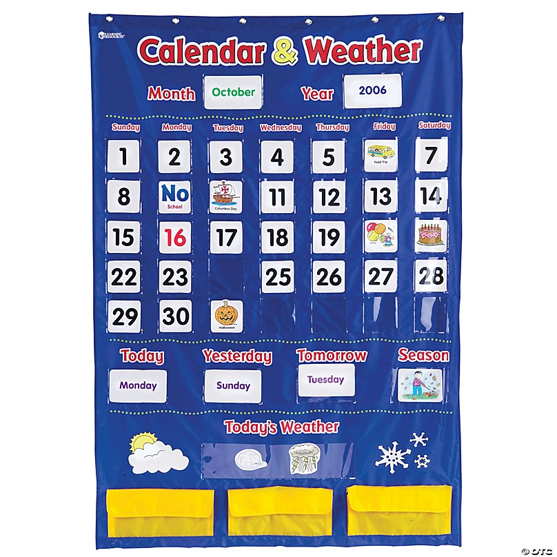 Learning Resources Calendar And Weather Pocket Chart Learning Resources Calendar And Weather Pocket Chart