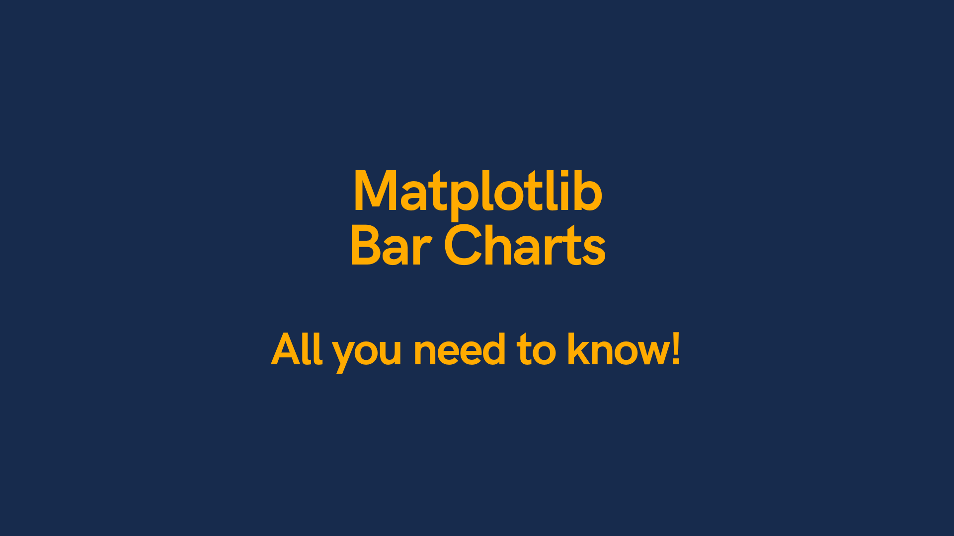 Matplotlib Bar Charts Learn All You Need To Know Datagy