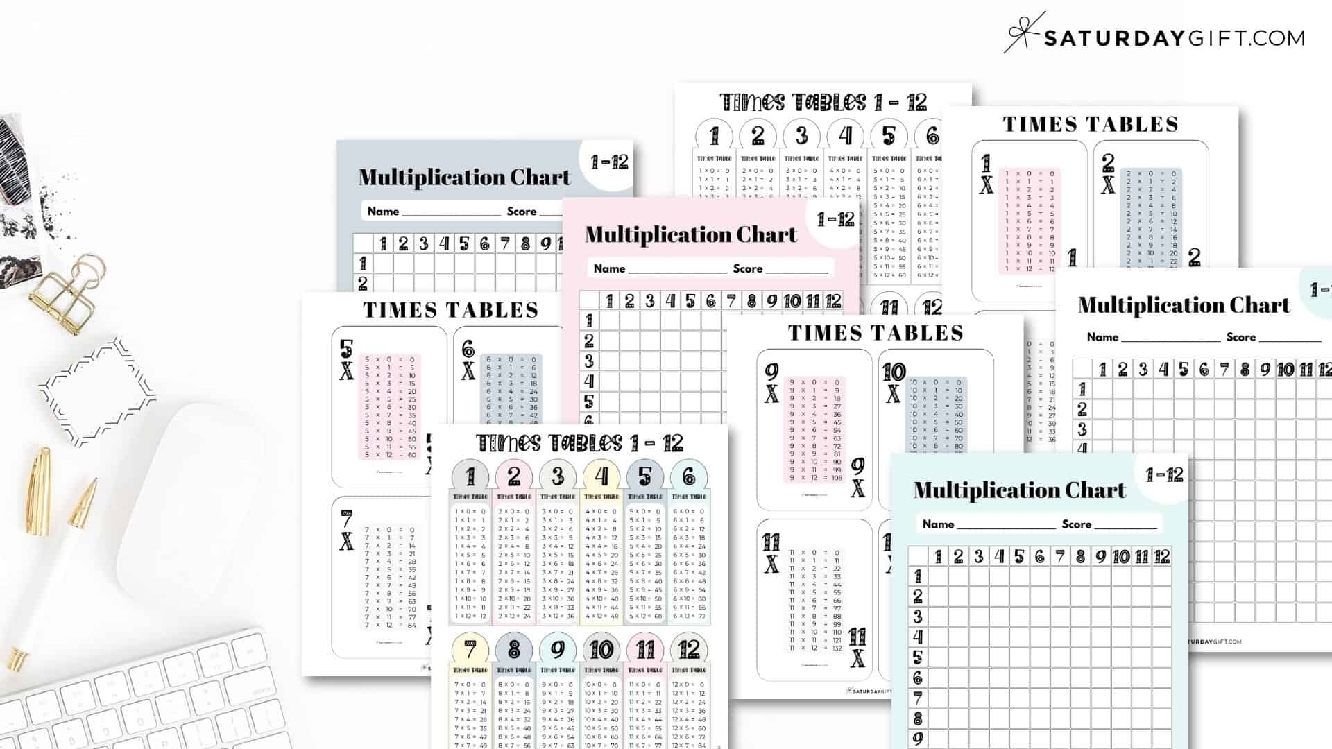 Printable 7 Column Chart