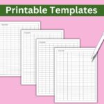 One Lined Heading 10 Column Blank Column Chart Column Grid Blank Table Chart Template Printable Column Grid Printable Sheet Etsy