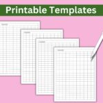 One Lined Heading 11 Column Blank Column Chart Column Grid Blank Table Chart Template Printable Column Grid Printable Sheet Etsy
