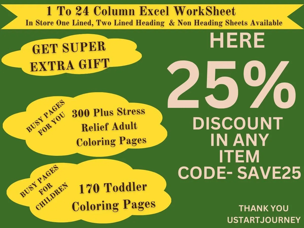 Blank 8 Column Chart Template