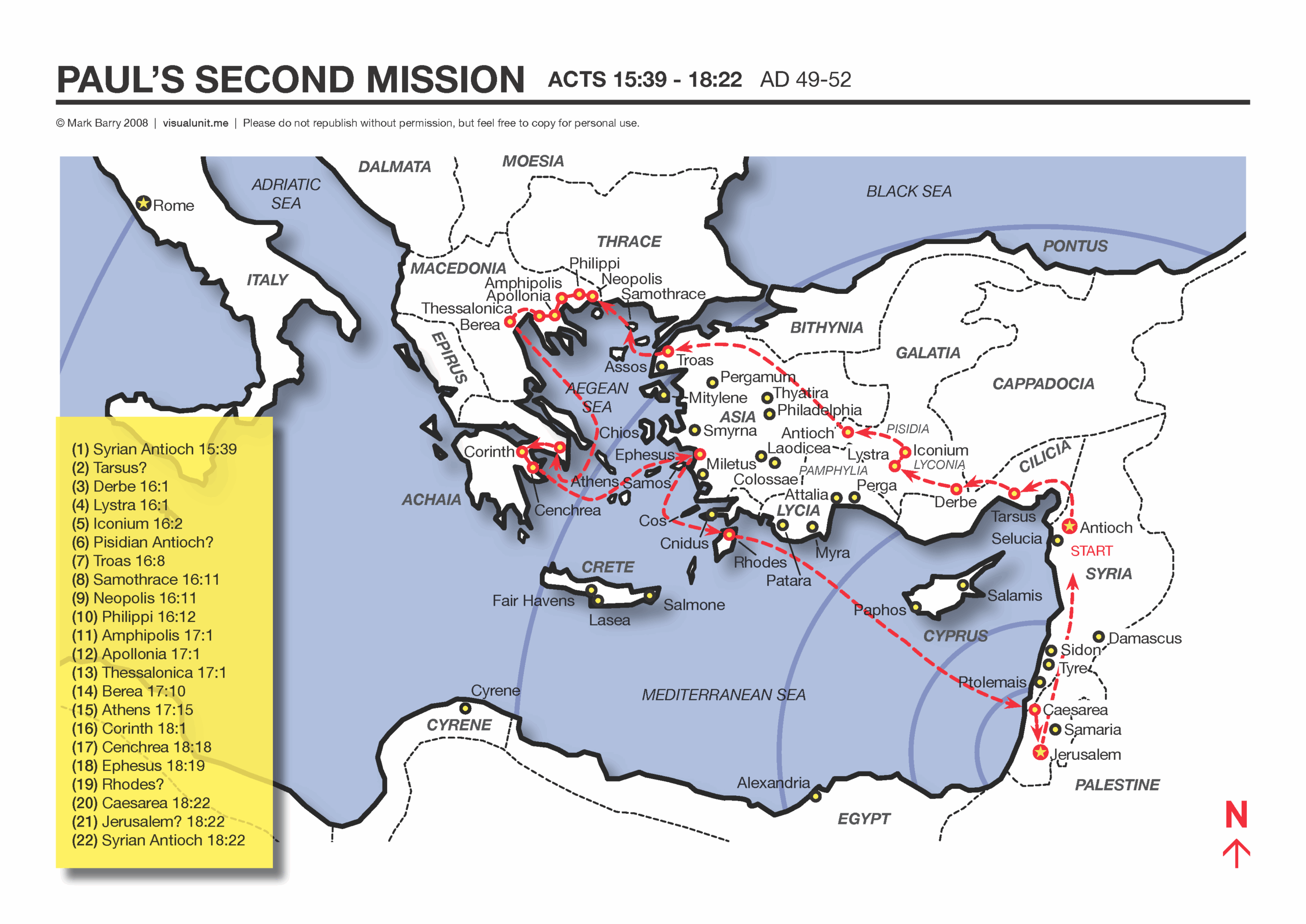 Paul s Second Mission VISUAL UNIT