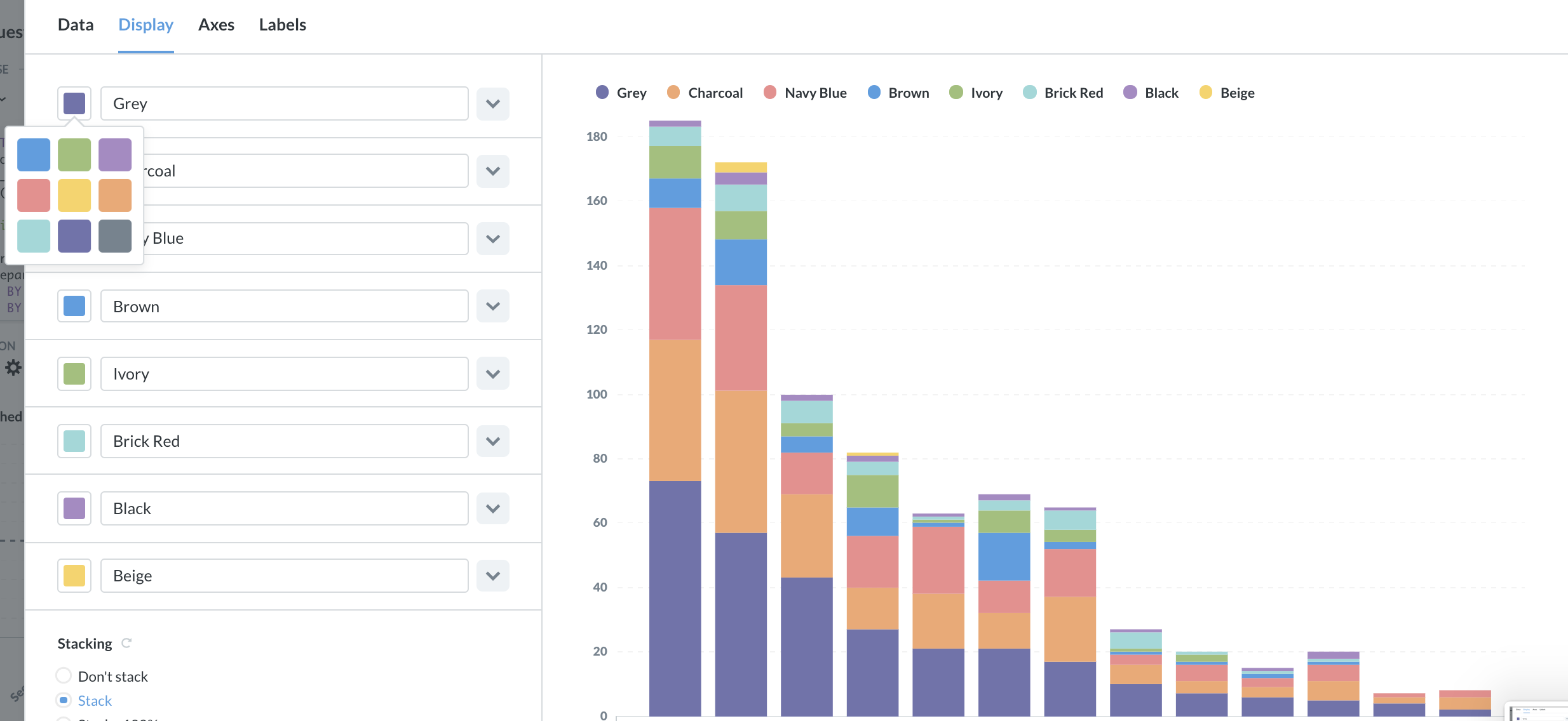 Picking Additional Colors In A Stacked Bar Chart Get Help Metabase Discussion