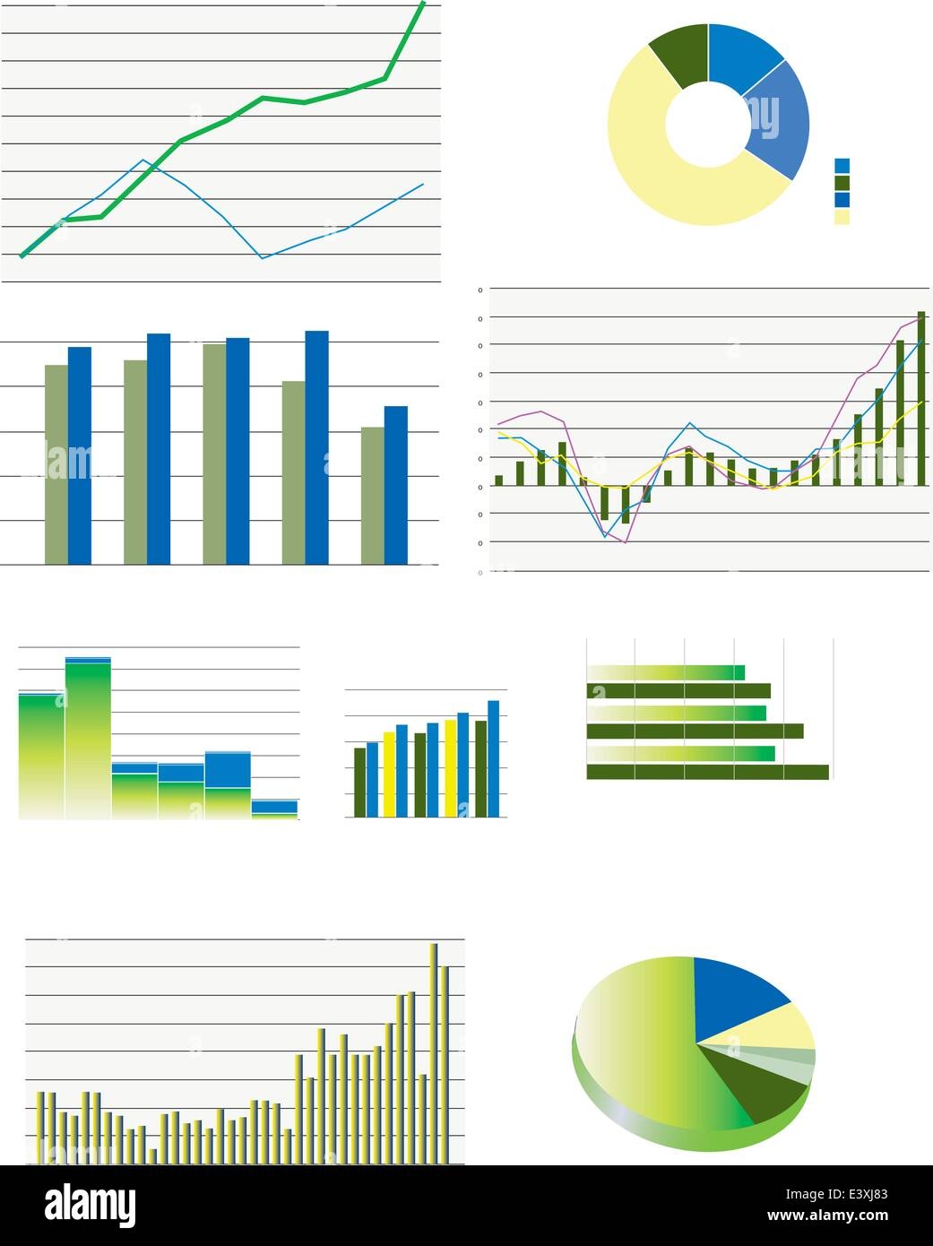 Pie Charts Bar And Line Business Graphs Showing Performance And Sales Stock Vector Image U0026 Art Alamy Pie Charts Bar And Line Business Graphs Showing Performance And Sales Stock Vector Image U0026 Art Alamy