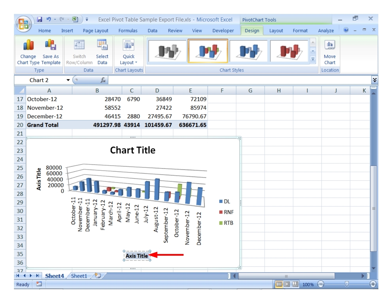 Pivot Table And Pivot Chart Tutorial Step 5 Excel Analytics