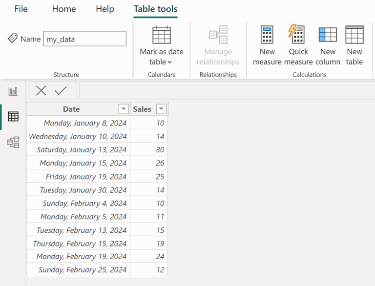 Power BI How To Add Week To Date Hierarchy
