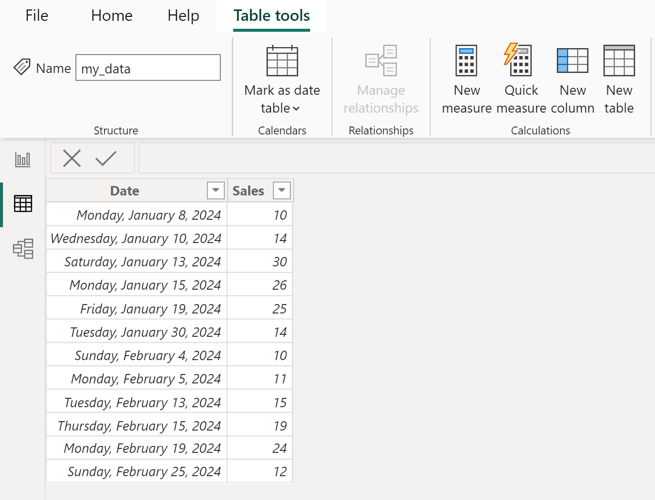 Power BI How To Add Week To Date Hierarchy