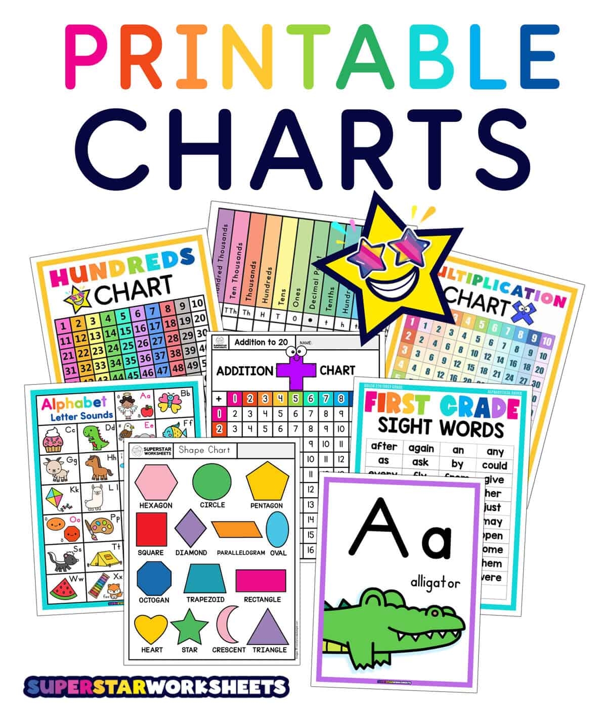 Printable Charts Superstar Worksheets