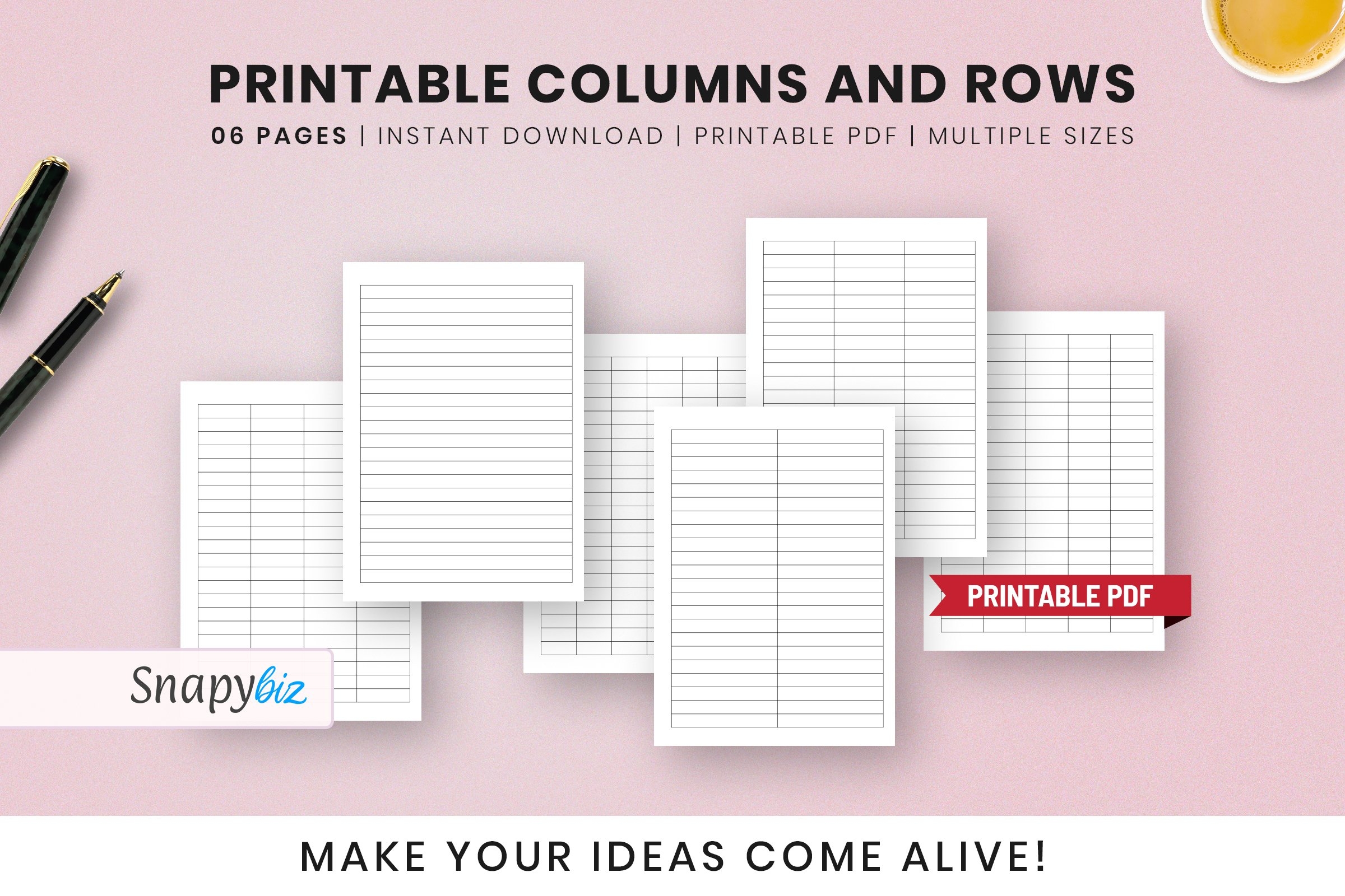 Two Column Chart Pdf
