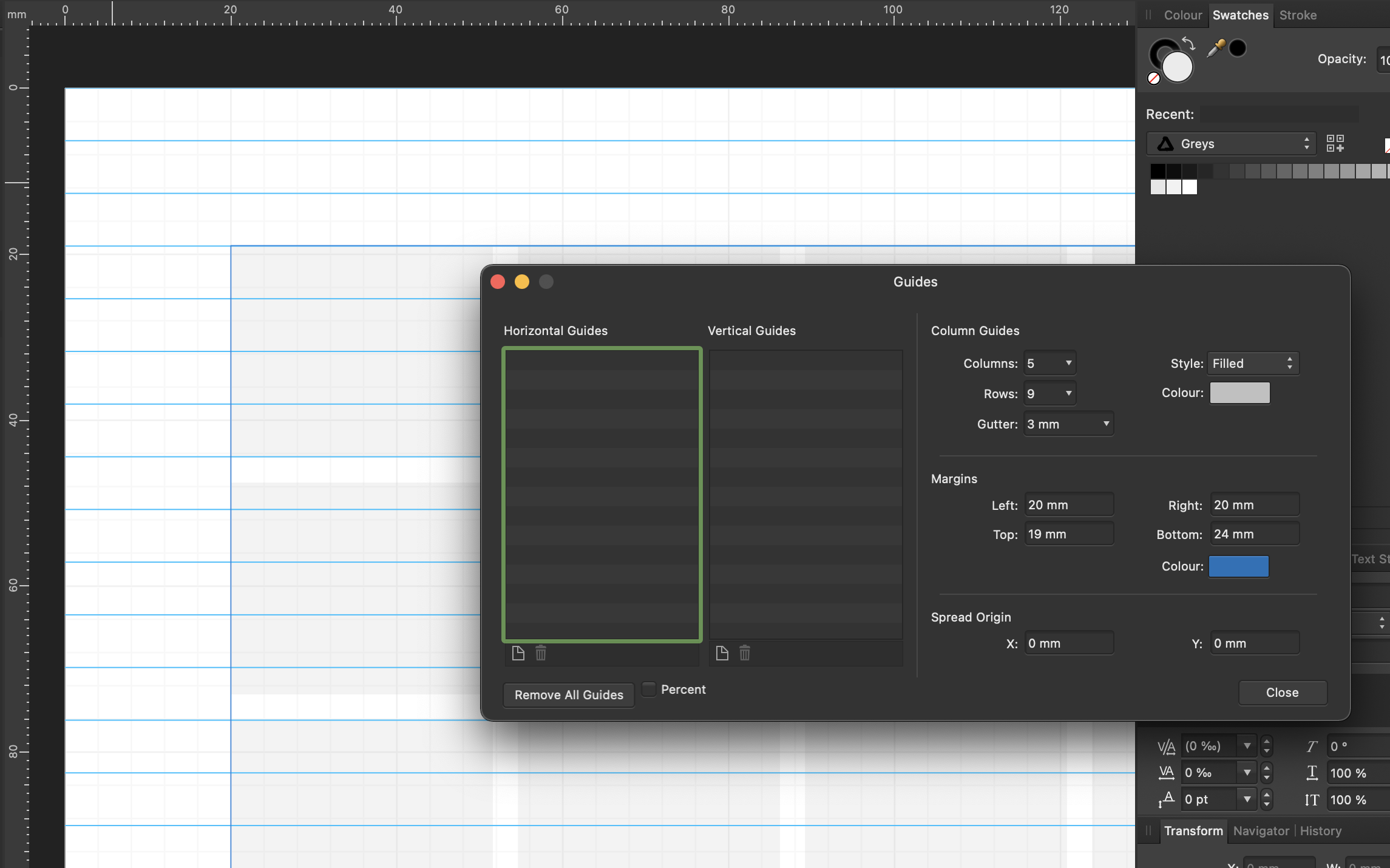 Affinity Column Chart