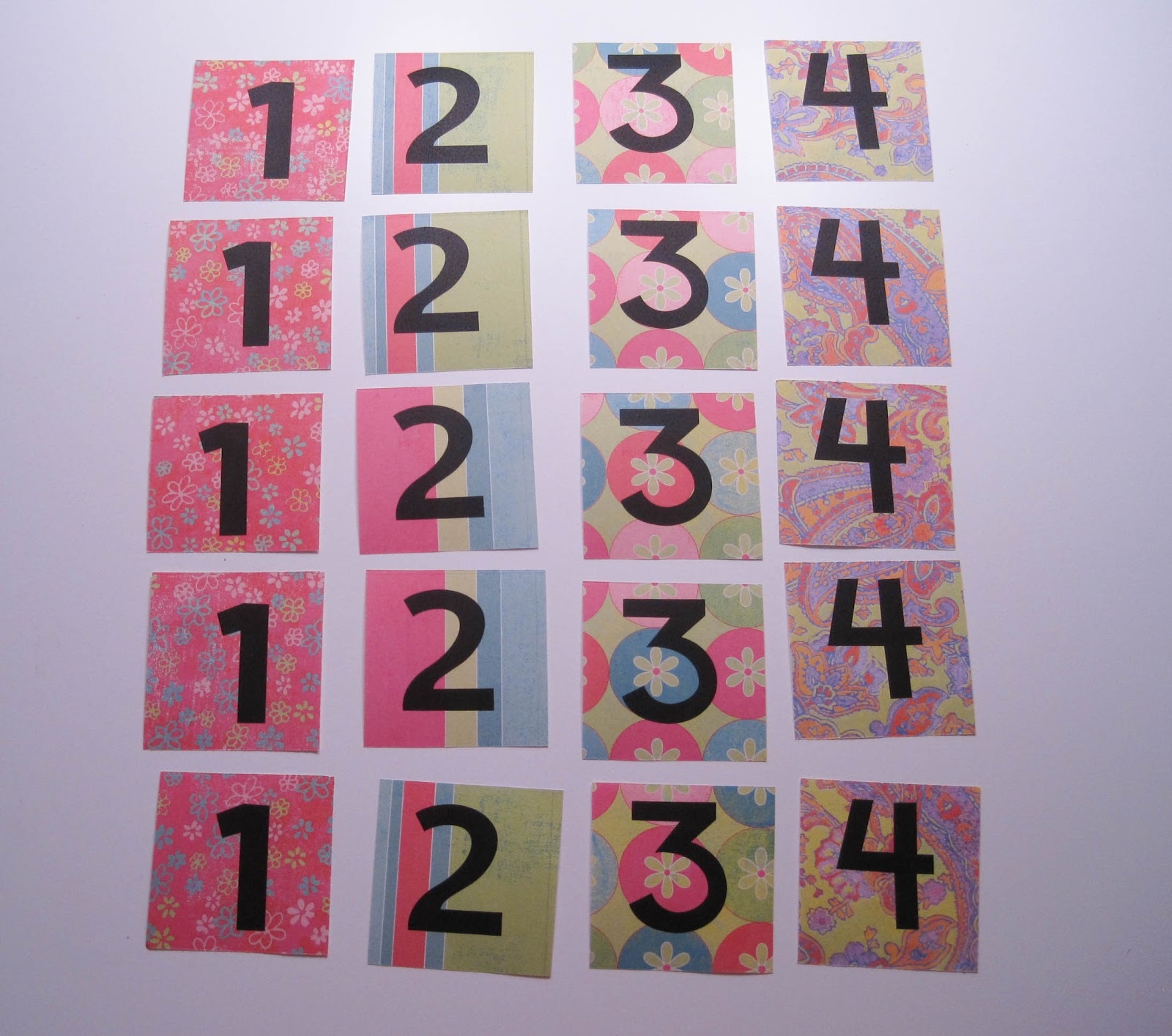 Four Column Pocket Chart