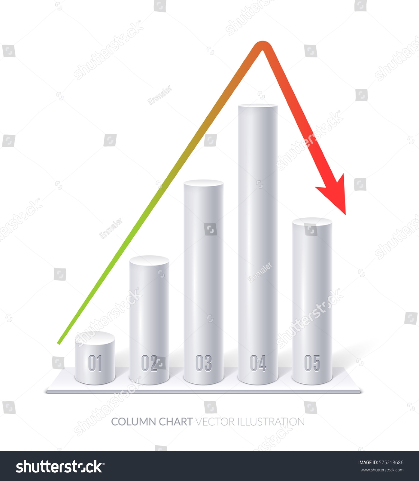 Column Chart To Curve