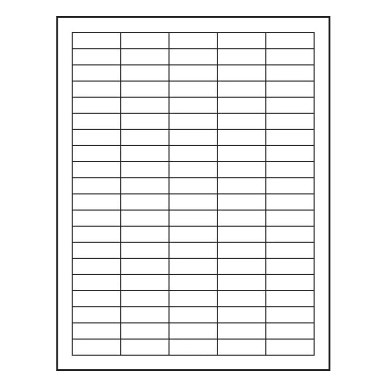 RL 15 05 100 BarcodeFactory 1 5x 0 5 Laser Sheet