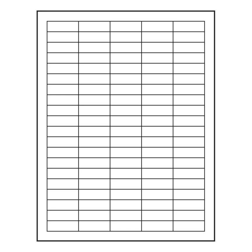 RL 15 05 100 BarcodeFactory 1 5x 0 5 Laser Sheet