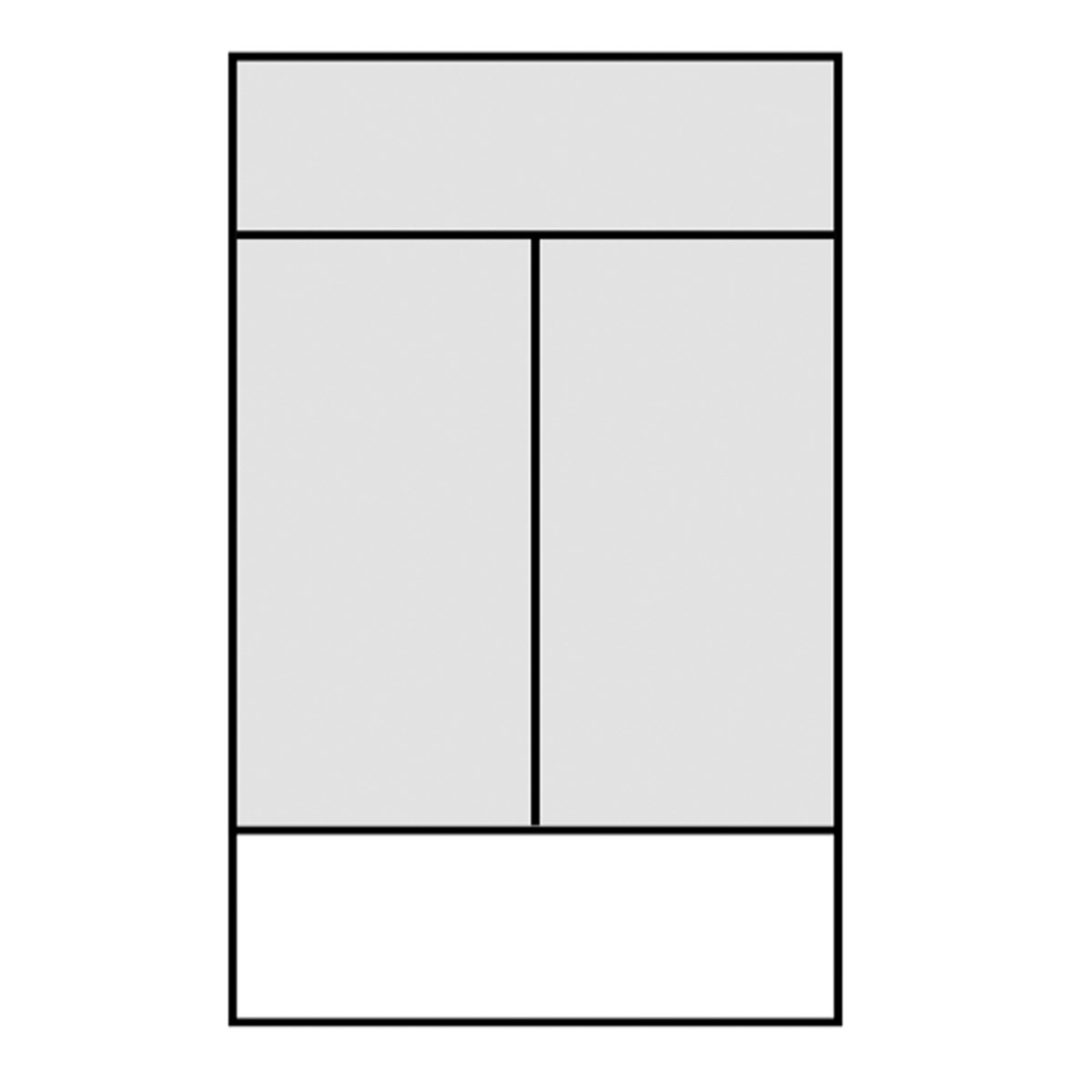 Scudo Fitted Traditional Slim Basin Unit 500mm