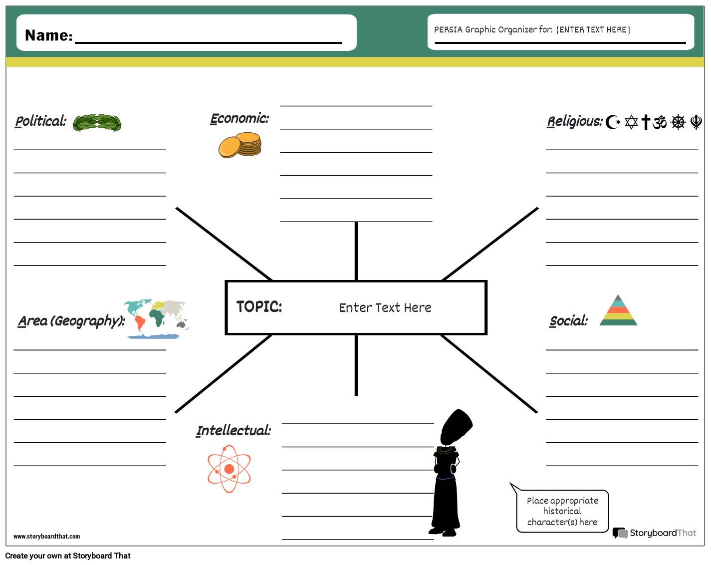Social Studies Graphic Organizers By Storyboard That