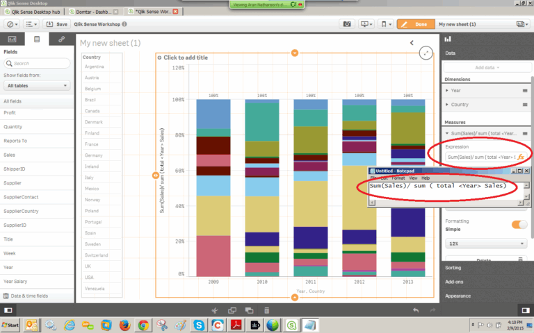 Solved 100 Stacked Bar Chart In Qlik Sense Qlik Community 771015