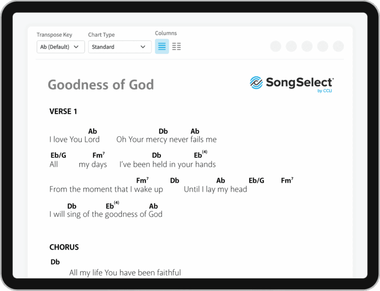 SongSelect By CCLI Transposable Sheet Music For Worship US 