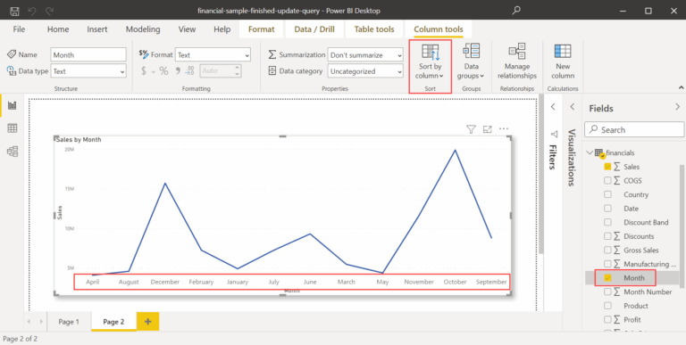 Sort One Column By Another Column In Power BI Power BI Microsoft Learn