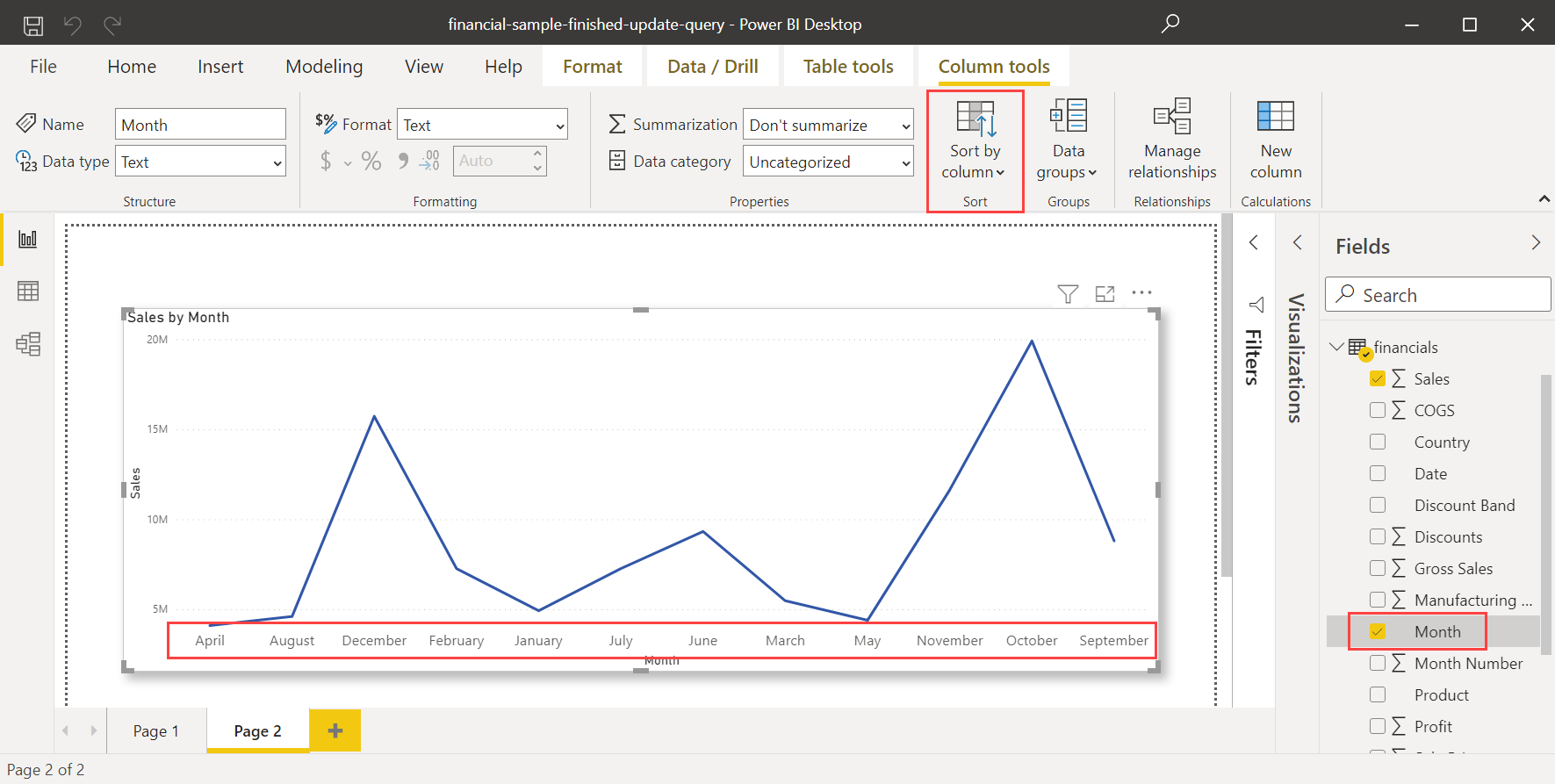 Chart Column Tool