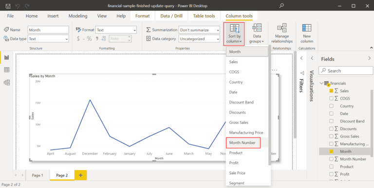 Sort One Column By Another Column In Power BI Power BI Microsoft Learn