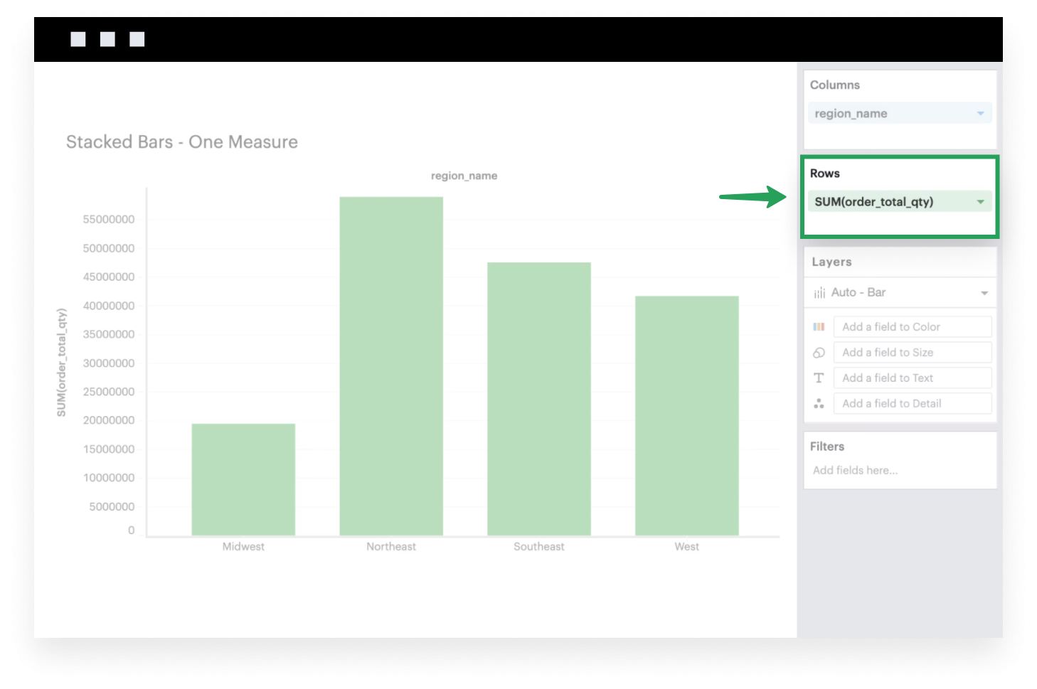 Stacked Bars Visual Explorer Guides Mode
