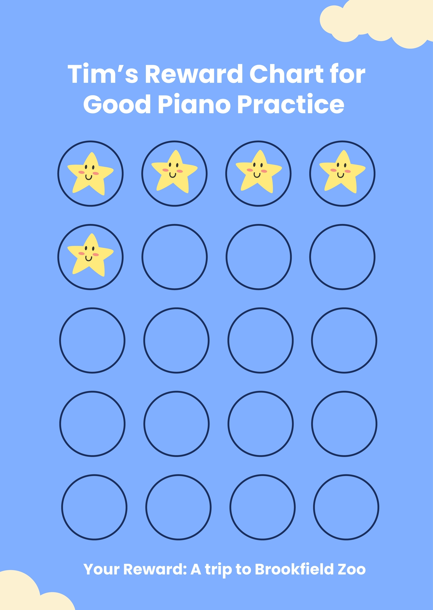 Sticker Reward Charts For The Classroom In Illustrator PDF Download Template