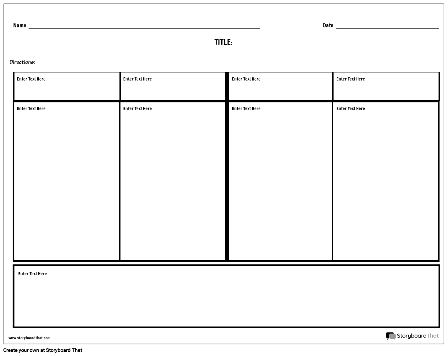 Storyboard That Free Active Reading Templates