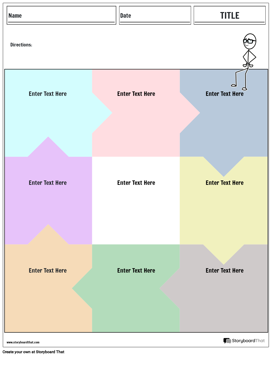 Five Column Chart Graphic Organizer