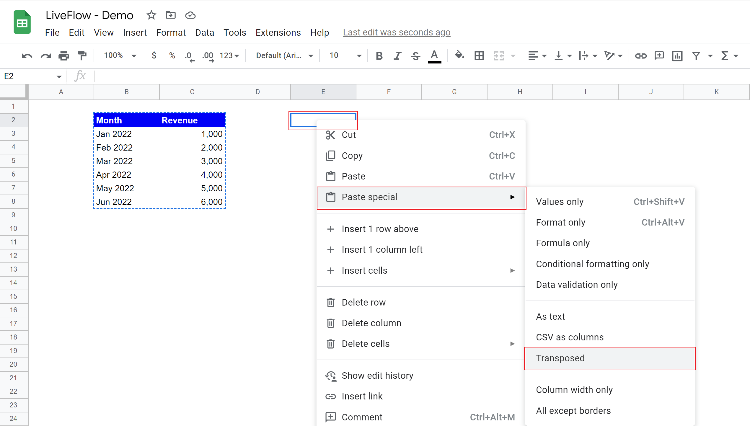 Switch Rows And Columns In Google Sheets Explained LiveFlow