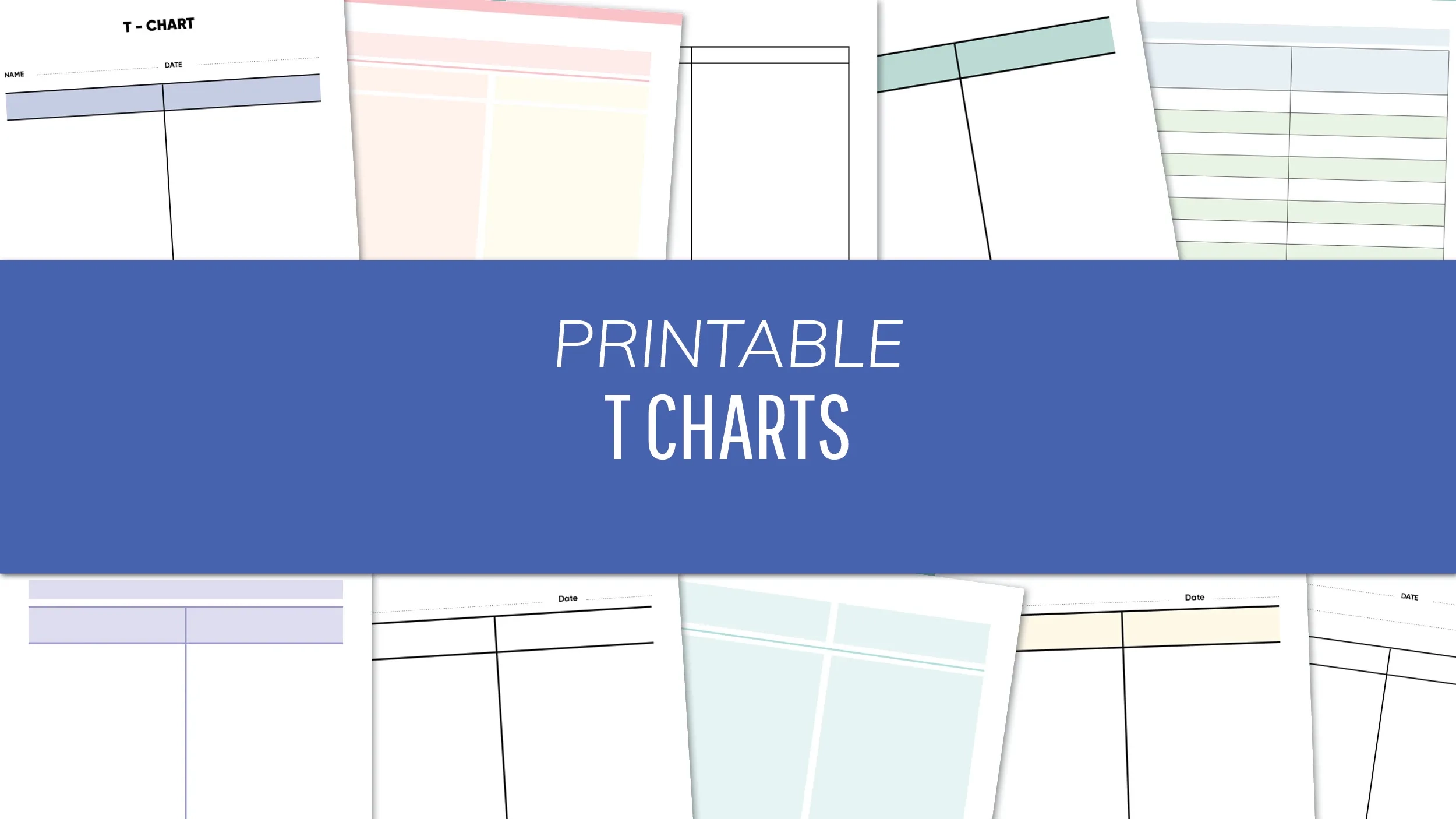 T Chart Templates 20 FREE Printable T Charts Blank PDFs
