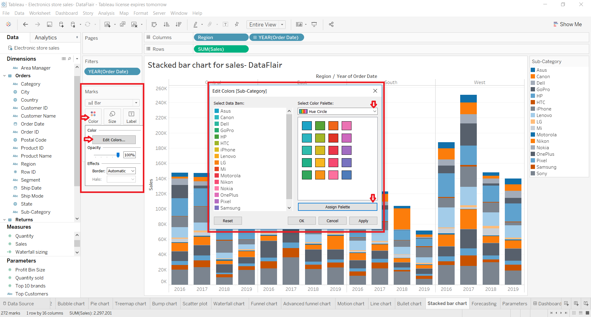 Tableau Grouped Column Chart