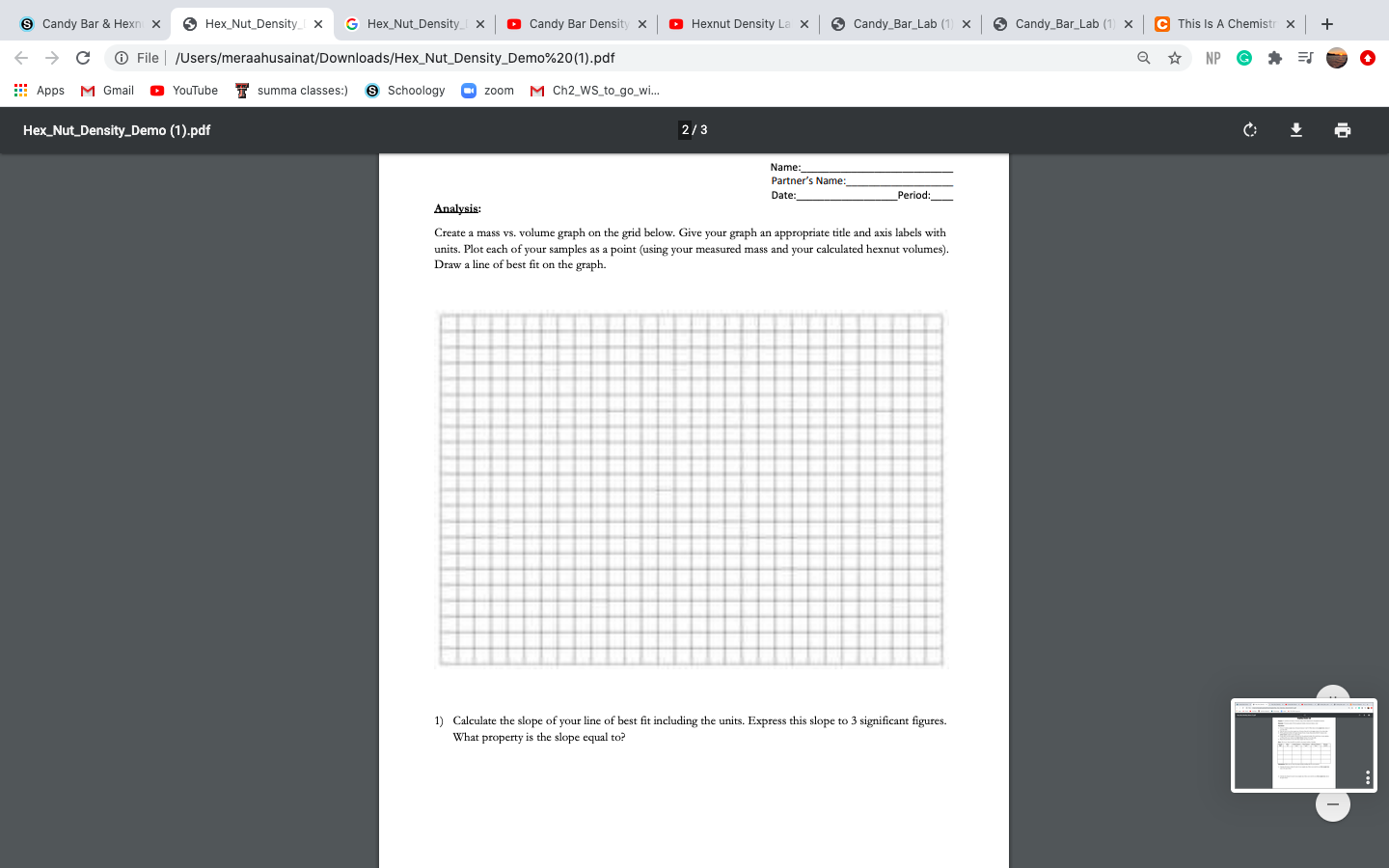 This Is A Chem Lab I Have The Chart Filled Out Chegg