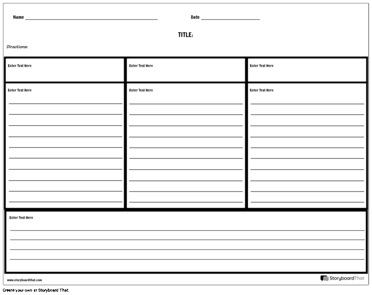 Three Column Notes With Lines Storyboard By Worksheet templates
