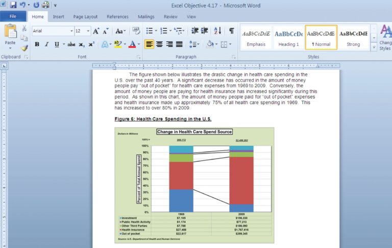 Using Charts With Microsoft Word And Microsoft PowerPoint 