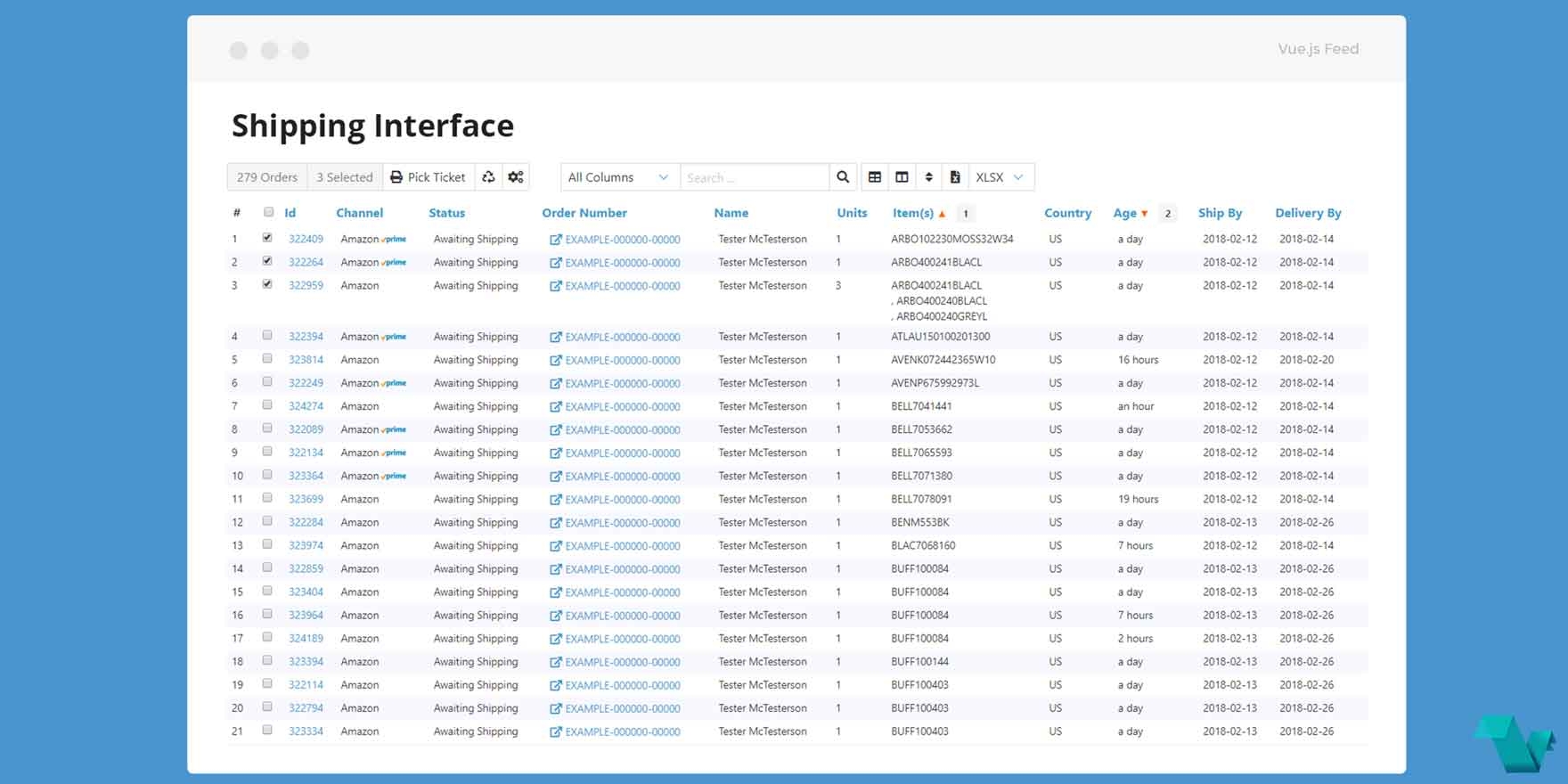 Vue Stacks Ecosystem Vstx Data Table Vue js Feed